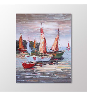 Arty Tablo Yelkenliler Tablo (Karışık)