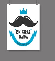 BK Gift Kişiye Özel Babalar Günü Temalı Afiş Poster  50x70 Cm 15638