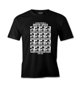 Star Trek -  Mr. Spock Siyah Erkek Tshirt
