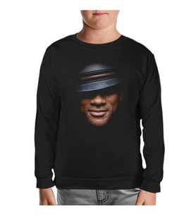 Will Smith Siyah Çocuk Sweatshirt