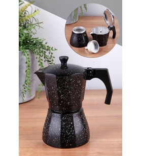 Moka Cezve * 6 Fincanlık (Siyah)