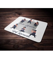 Kişiye Özel Polis Memuru Tasarımlı Mouse Pad (Renksiz)