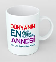 Kişiye Özel Anneler Günü Kupa Bardak