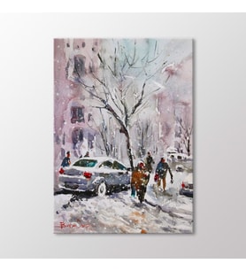 Arty Tablo Suluboya Kış Tablo (Karışık)
