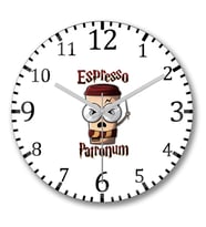 Expresso Patronum  Duvar Saati Bombeli Gercek Cam