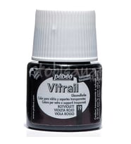 Pebeo Vitrail Şeffaf Cam Boyası 45ml Kırmızı Mor 19
