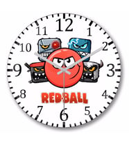 Red  Ball  Duvar Saati Bombeli Gercek Cam