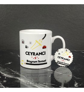Ceyrancı Kupa Bardak ve Anahtarlık Set