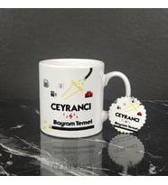 Ceyrancı Kupa Bardak ve Anahtarlık Set