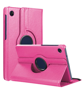 Microsonic Huawei MatePad T10 Kılıf 360 Rotating Stand Deri Pembe