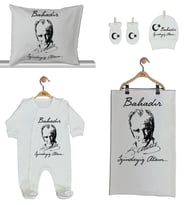 Pia Baby Gl 1952-02 İsme Özel Beşli Tulum Set