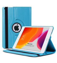 Microsonic Apple iPad 10.2'' 8. Nesil (A2270-A2428-A2429-A2430) Kılıf 360 Rotating Stand Deri Mavi