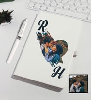 Sevgililer Gününe Özel Kişiye Özel Karikatür Fotoğraflı Defter Kalem Set 93245