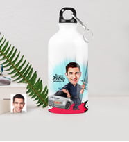 BK Gift Kişiye Özel Bay Polis Karikatürlü Metal Suluk 500 Ml 5