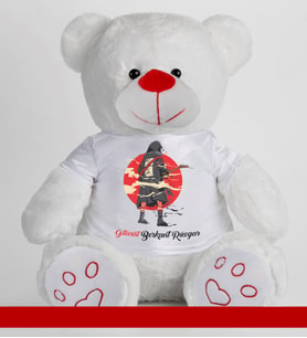 Kişiye Özel Peluş Ayıcık 50cm 86806 (Beyaz)