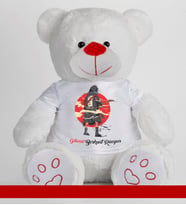 Kişiye Özel Peluş Ayıcık 50cm 86806 (Beyaz)