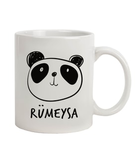 İsme Özel Panda Temalı Kupa Bardak M3