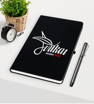 BK Gift Kişiye Özel Avukat Temalı Siyah Defter Kalem Seti - 9
