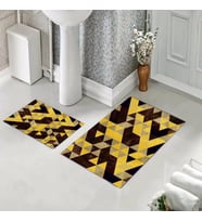 Banyo Halısı Ikili Klozet Takımı Kaymaz Tabanlı (60 xm x 100 cm + 40 cm x 60 cm) 
