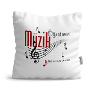 BK Gift Kişiye Özel Müzik Öğretmeni  Yastık