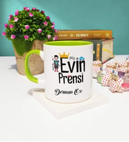 Evin Prensi Tasarımlı Kişiye Özel Evin Prensi Kupa Bardak Yeşil
