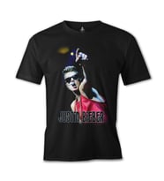 Justin Bieber Siyah Erkek Tshirt