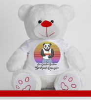 Kişiye Özel Peluş Ayıcık 50cm 86800 (Beyaz)