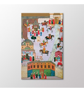 Arty Tablo Topkapı Sarayında Babı Hümayun İle Babı Saadet Arasındaki Birinci Avl (Karışık)