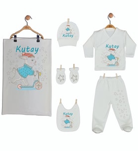 Pia Baby Gl 1926-07 İsme Özel Battaniye Zıbın Set