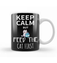 Keep Calm Feed Cat Kupa Bardak Porselen