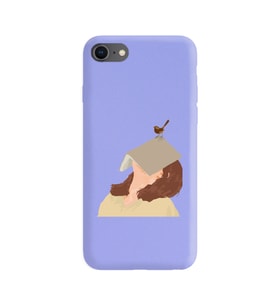 Lila Lansman Telefon Kılıfı Iphone 8