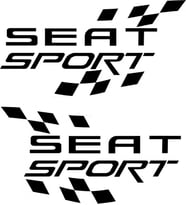 Seat Sport Araba Sticker Yapıştırma 2 Adet