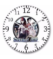 Steins Gate Duvar Saati Bombeli Gercek Cam