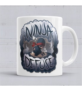 Counter Strike Ninja Defuse Kupa Bardak Porselen