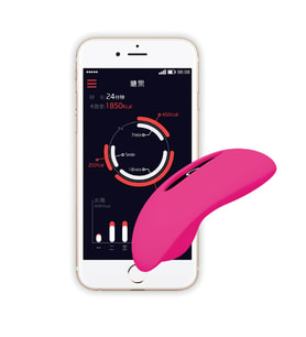 Magic Motion Candy Telefon Uyumlu Giyilebilir Su Geçirmez Pembe Vibratör