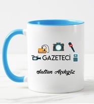 Gazeteci Kupa Bardağı Mavi