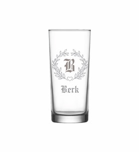 Kişiye Özel B Baş Harfli ve İsimli Tekli Rakı Bardağı  Model 27