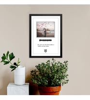 Kişiye Özel QR Karekodlu Tablo 20x30 Ebatında (Siyah)
