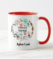 Fen Bilgisi Öğretmeni Kupa Bardağı Kırmızı