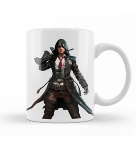 Assassin İllustration Player  Battlegrounds Fortnite Kupa Bardak