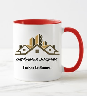 Gayrimenkul Danışmanı Kupa Bardağı Kırmızı