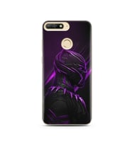 Black Panter Tasarım Süper Şeffaf Silikon Telefon Kılıfı Huawei Y6 Prime 2018