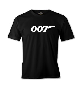 James Bond - 007 Siyah Erkek Tshirt