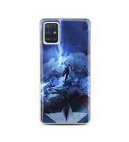 Kaptan Amerika Tasarım Süper Şeffaf Silikon Telefon Kılıfı Samsung A51