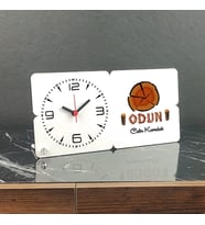 Odun Ahşap Masa Saati 001