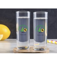BK Gift Kişiye Özel Renkli Baskılı Bolu Tasarımlı Turistik İkili Vodka Bardağı-1 (Beyaz)