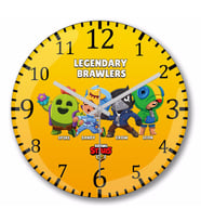 Brawl Stars  Legendary Duvar Saati Bombeli Gercek Cam