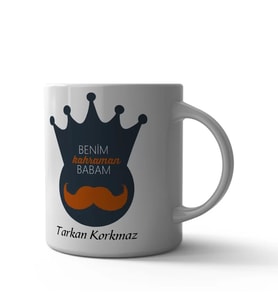 Benim Babam Kahraman Kupa Bardak (Çok Renkli)