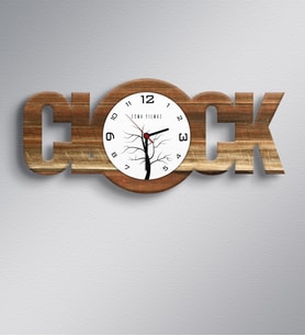 BK Gift Kişiye Özel Clock Ahşap Duvar Saati  3