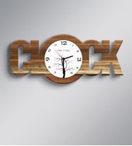 BK Gift Kişiye Özel Clock Ahşap Duvar Saati  3